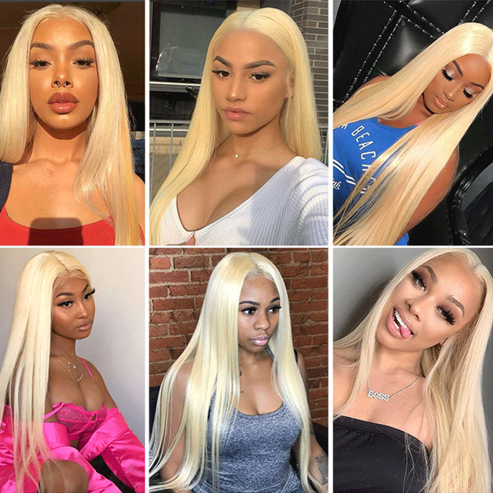 blonde full lace wig human hair 360 wigs