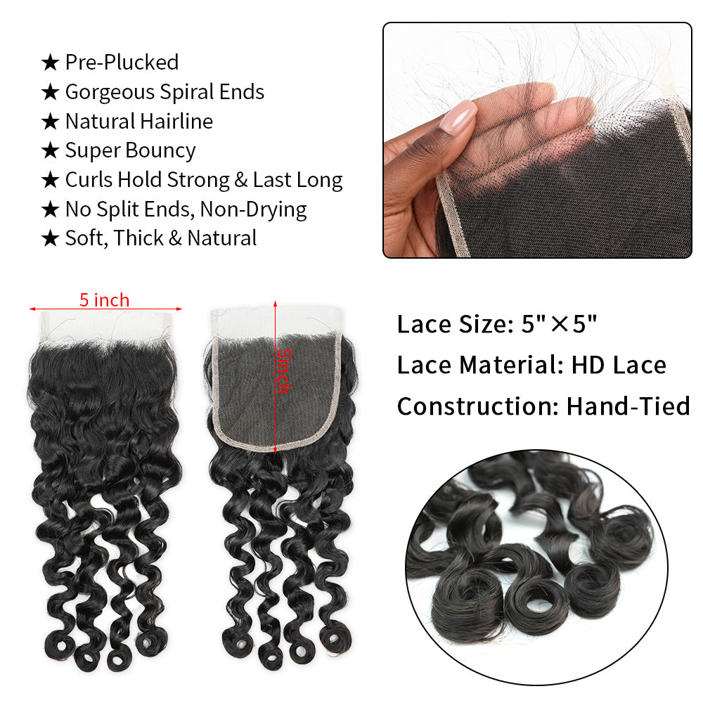 5x5 HD lace closure