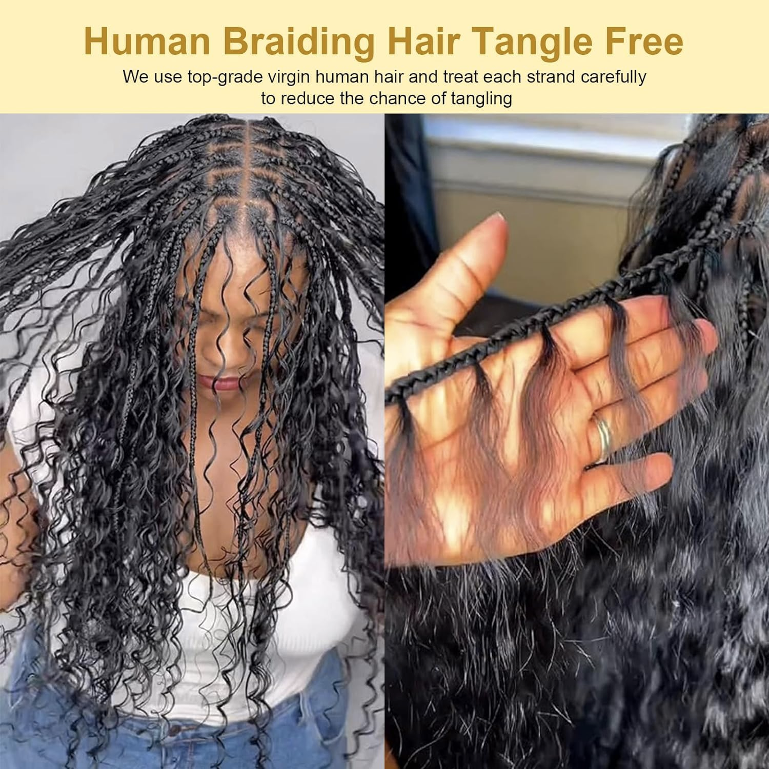 bulk human hair for braiding no weft