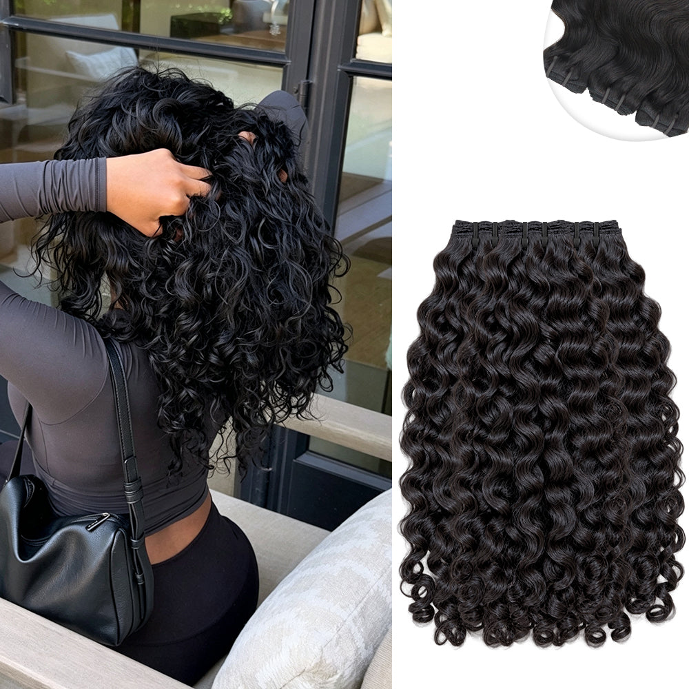 raw Indian curly hair bundles