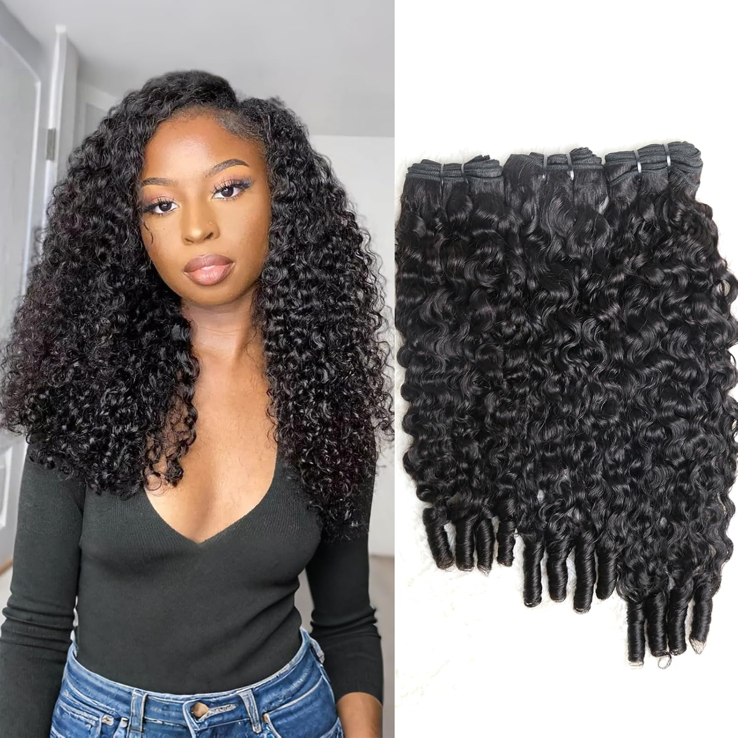 raw burmese curly bundles