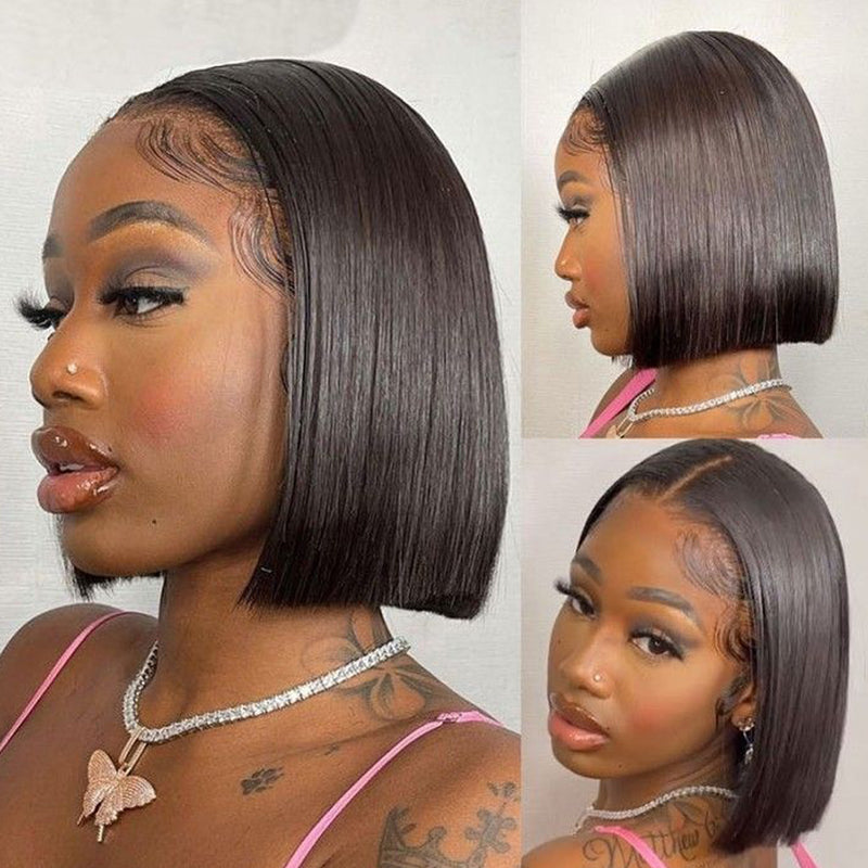 14 inch straight bob wig