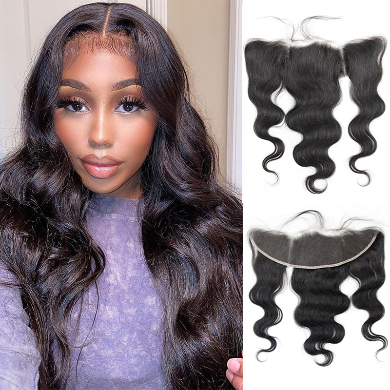 Yellow Band 13X4 HD/Transparent Body Wave Lace Frontal