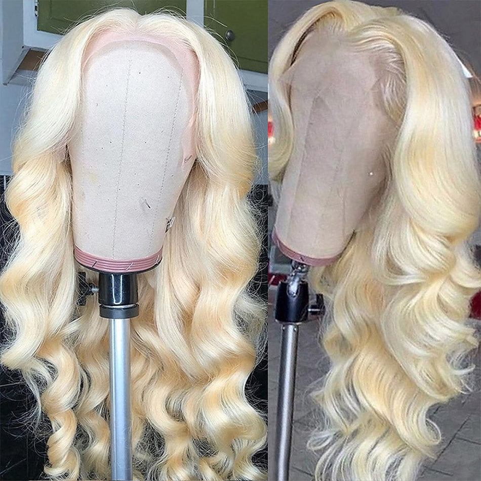 Yellow Band 13x6 HD/Transparent Lace Frontal 613 Body Wave Wig
