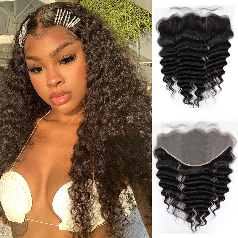 13x6 Loose Deep Wave Frontal 