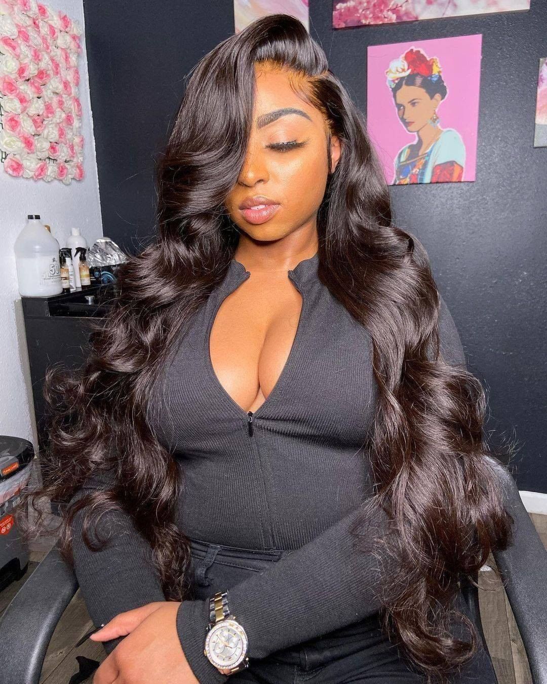 body wave lace front wig