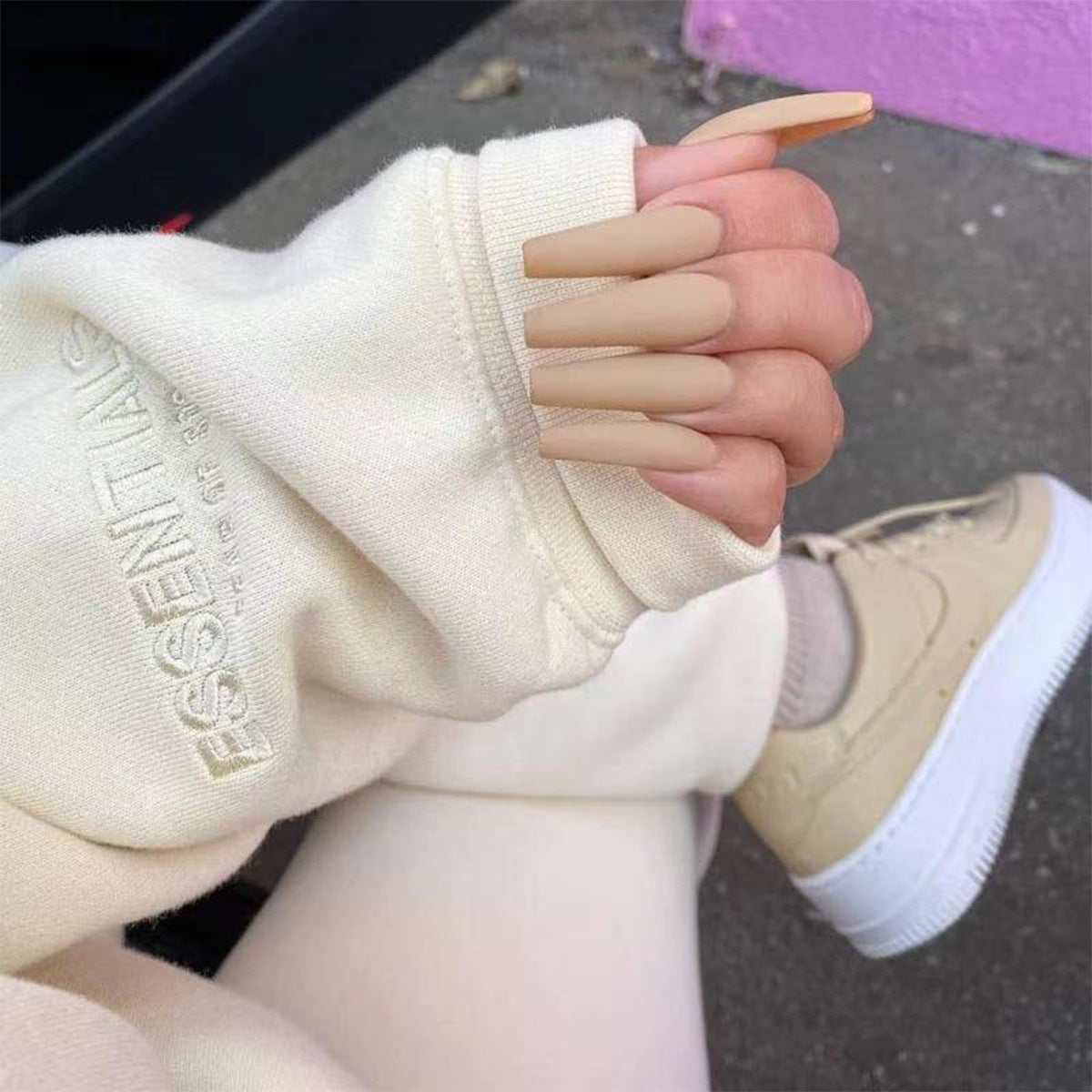 24 Pcs Long False Nails For One Set . Buy 5 Get 1 Free .Code is : Nails05