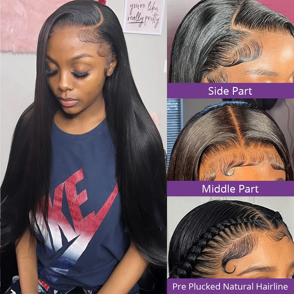 malaysian straight 360 glueless wigs