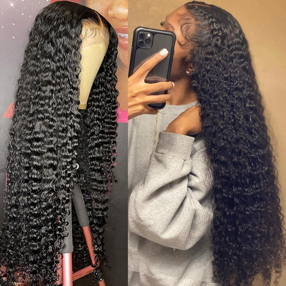 34 inch deep wave wig