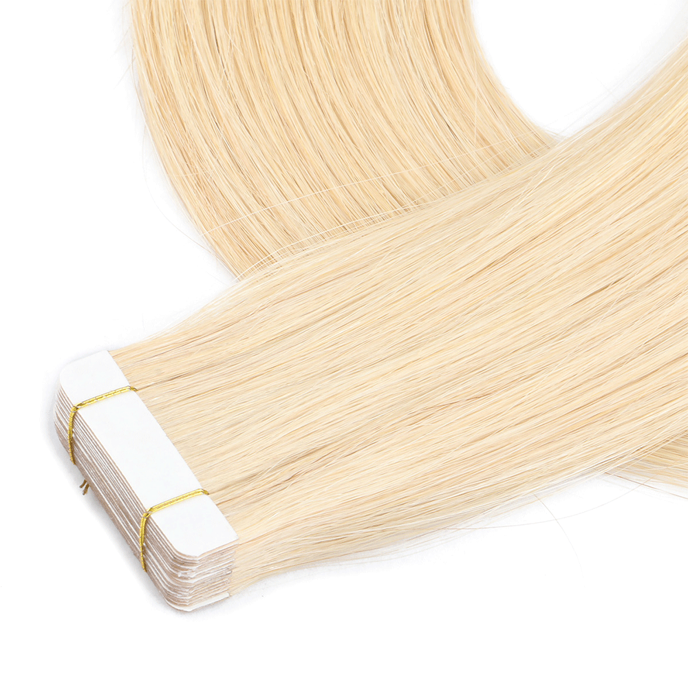 Platinum #613 Blonde Tape Hair 4 Bundles (80pcs) for a package