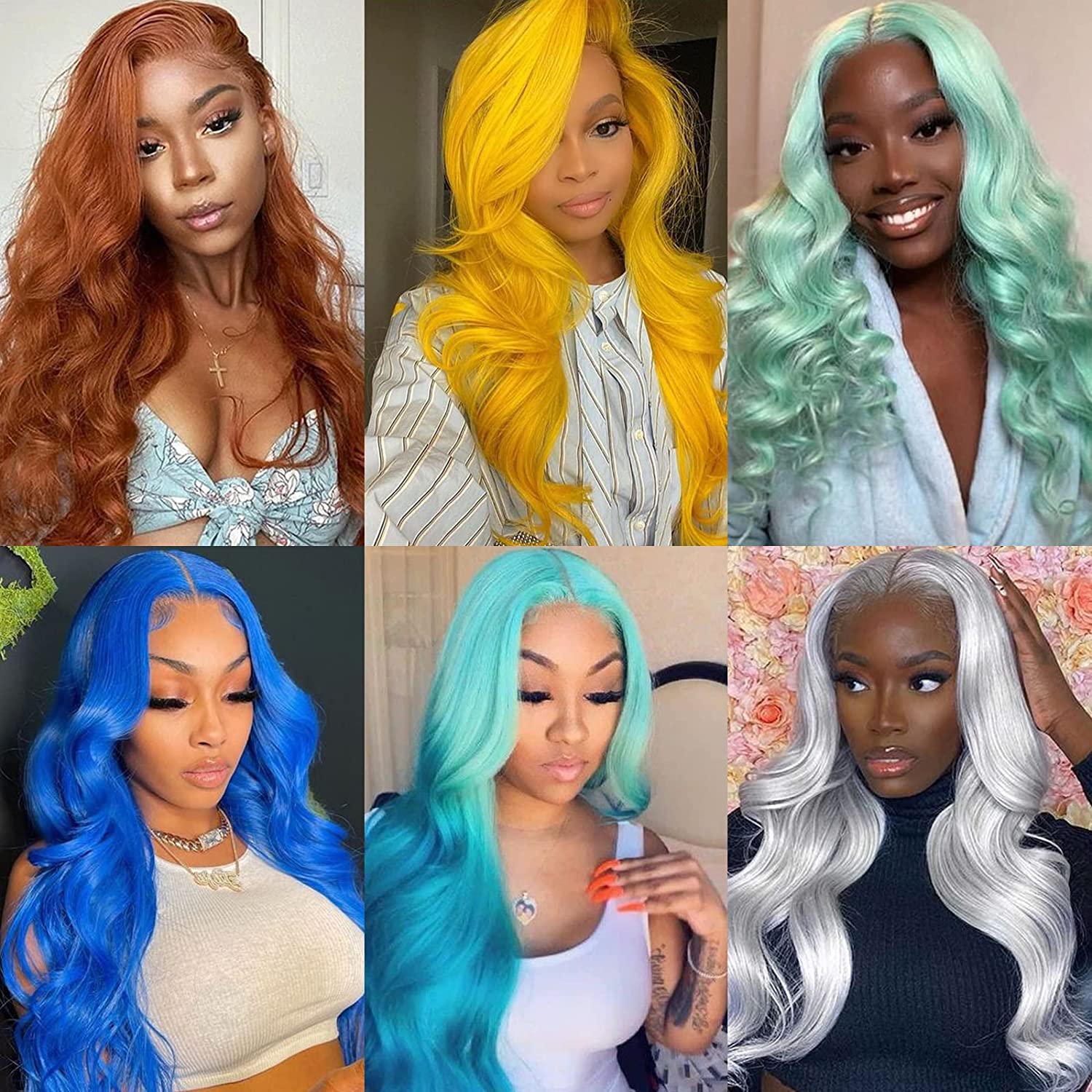 13" X 4" 613 Body Wave Transparent/HD Lace Frontal Wigs