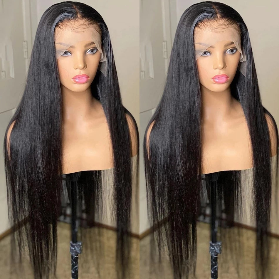 Straight lace front wig