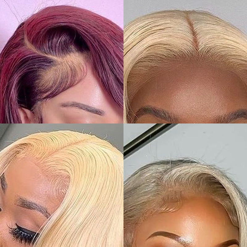 Pre-plucked blonde hair frontal