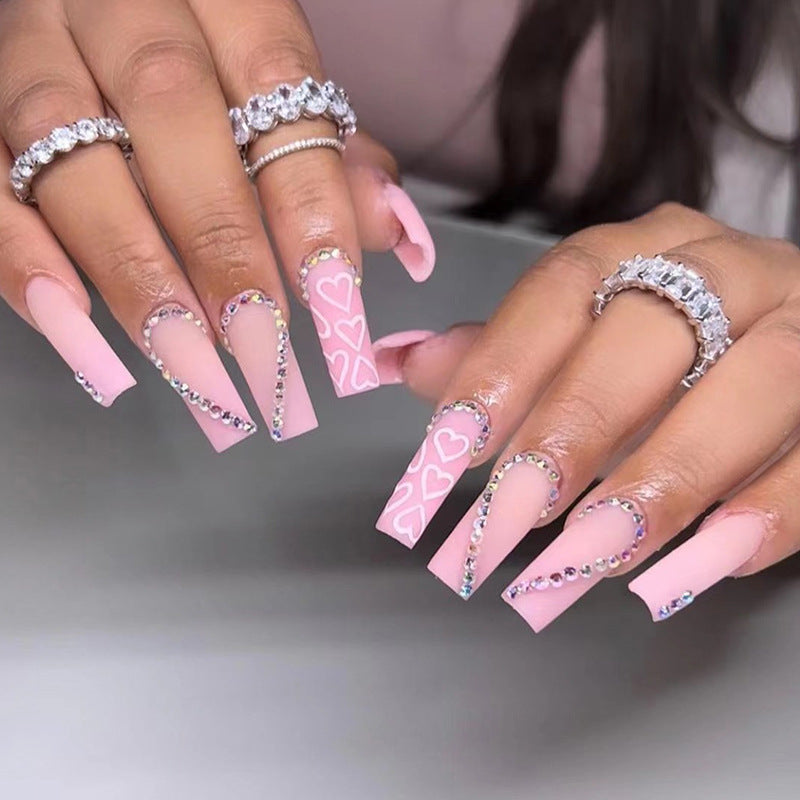 24 Pcs Long False Nails For One Set . Buy 5 Get 1 Free .Code is : Nails05