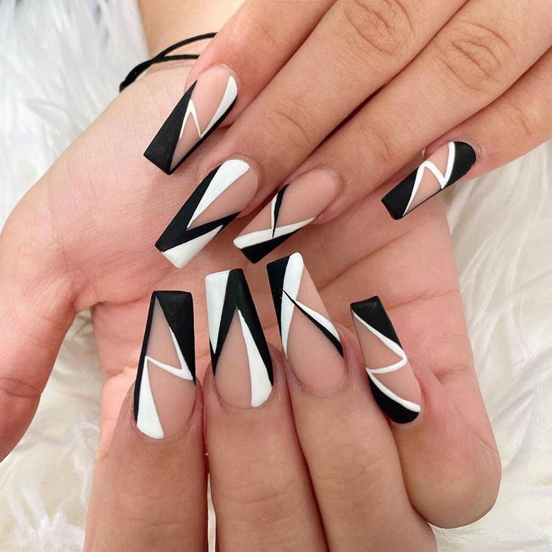 24 Pcs Long False Nails For One Set . Buy 5 Get 1 Free .Code is : Nails05
