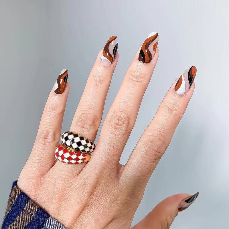 24 Pcs Long False Nails For One Set . Buy 5 Get 1 Free .Code is : Nails05