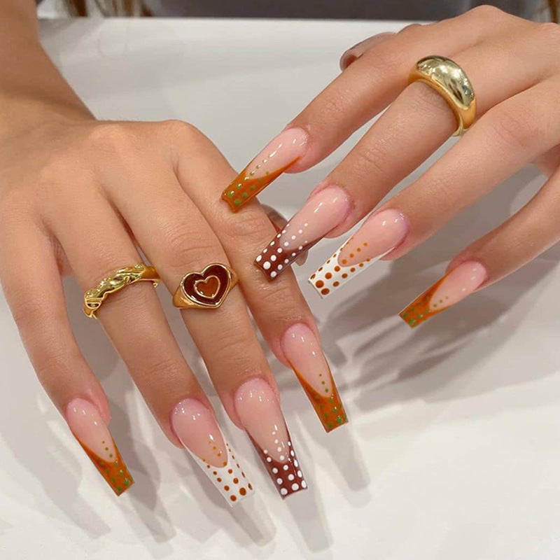 24 Pcs Long False Nails For One Set . Buy 5 Get 1 Free .Code is : Nails05