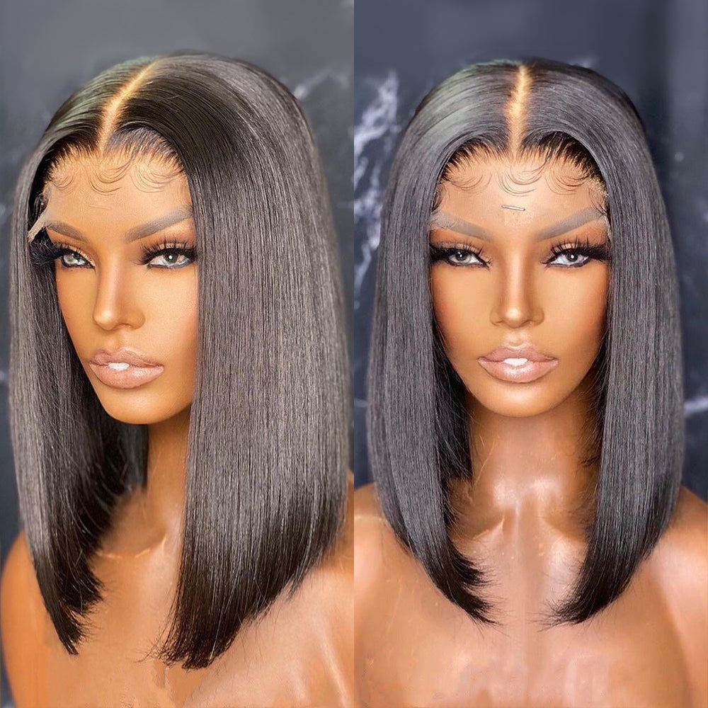 12 inch straight bob wig