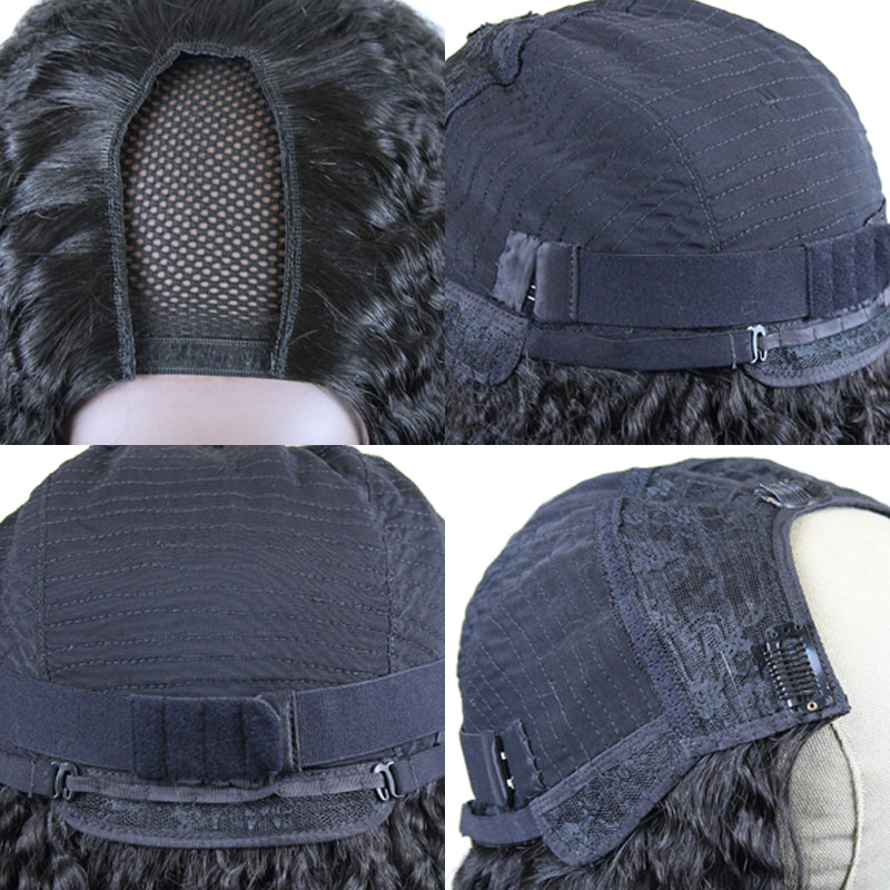 Blue Band V Part Wig / U Part Wig 250% Density