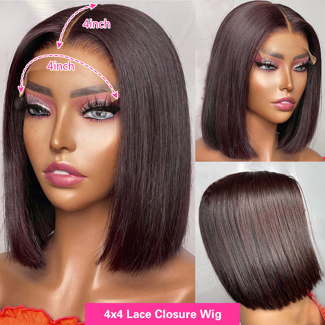 long straight bob