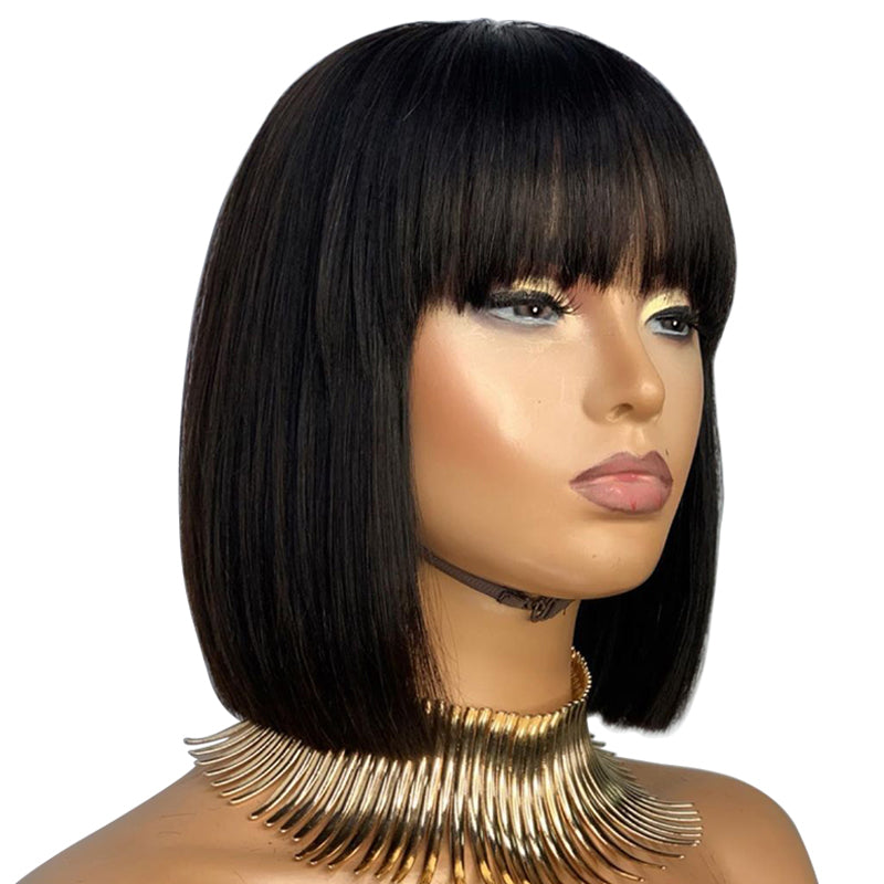 bob wig with bangs
