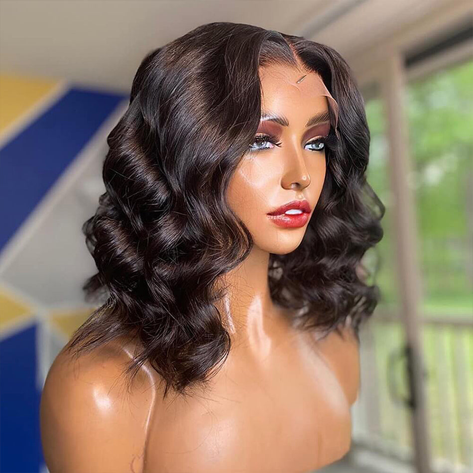 body wave bob with closure