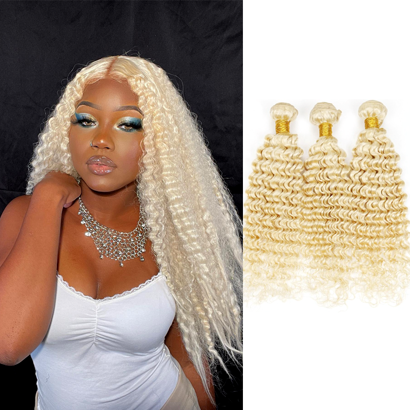 ashe blonde deep wave weave