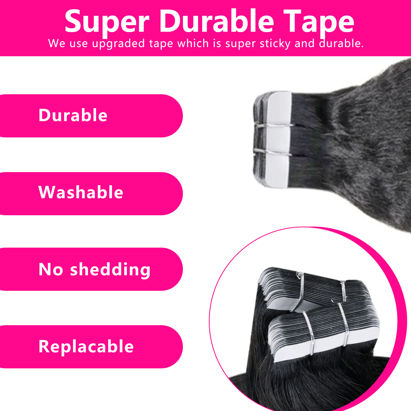 Tape Hair 4 Bundles (80pcs) for a package