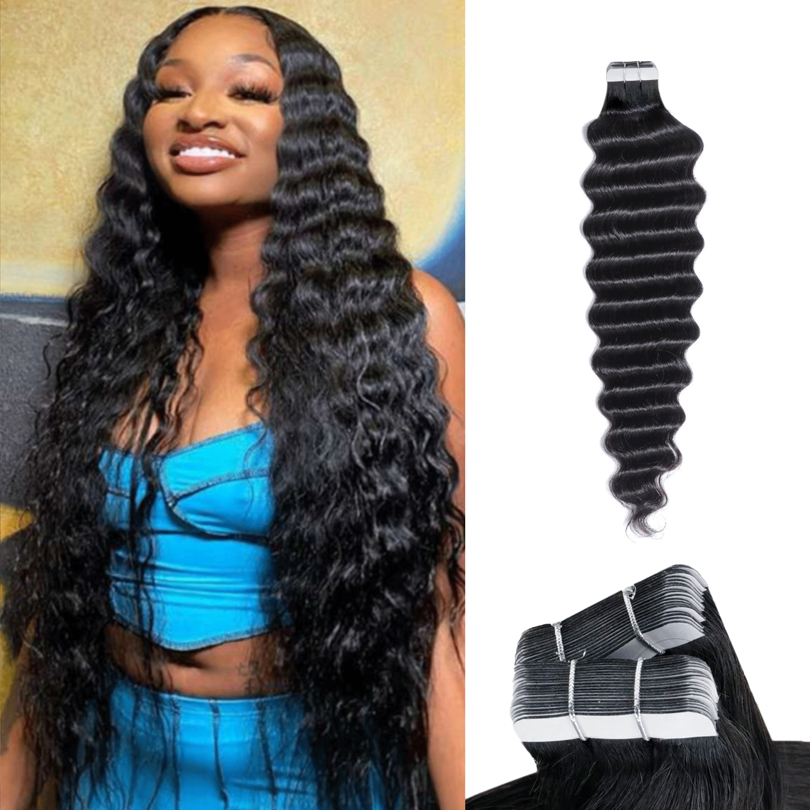 Tape Hair 4 Bundles (80pcs) for a package