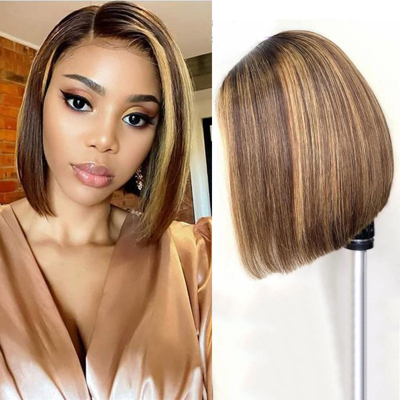 honey blonde highlight wig
