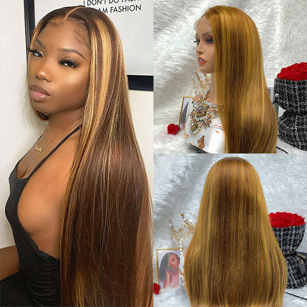 lace frontal wig highlights hair 2022
