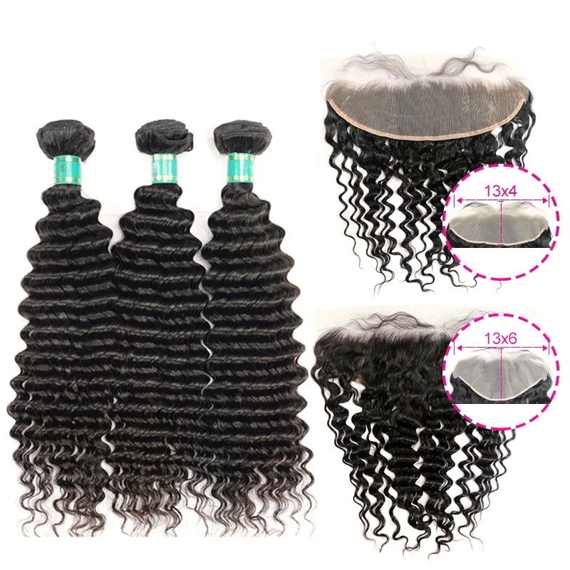 human hair bundles with frontal
