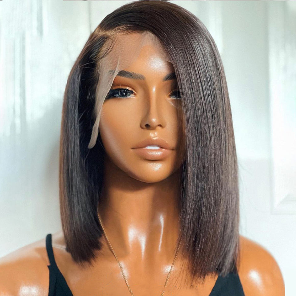 10 inch straight bob wig