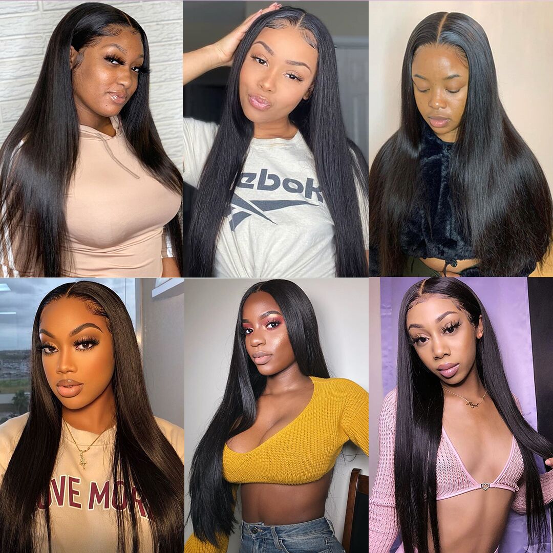straight lace front wig 